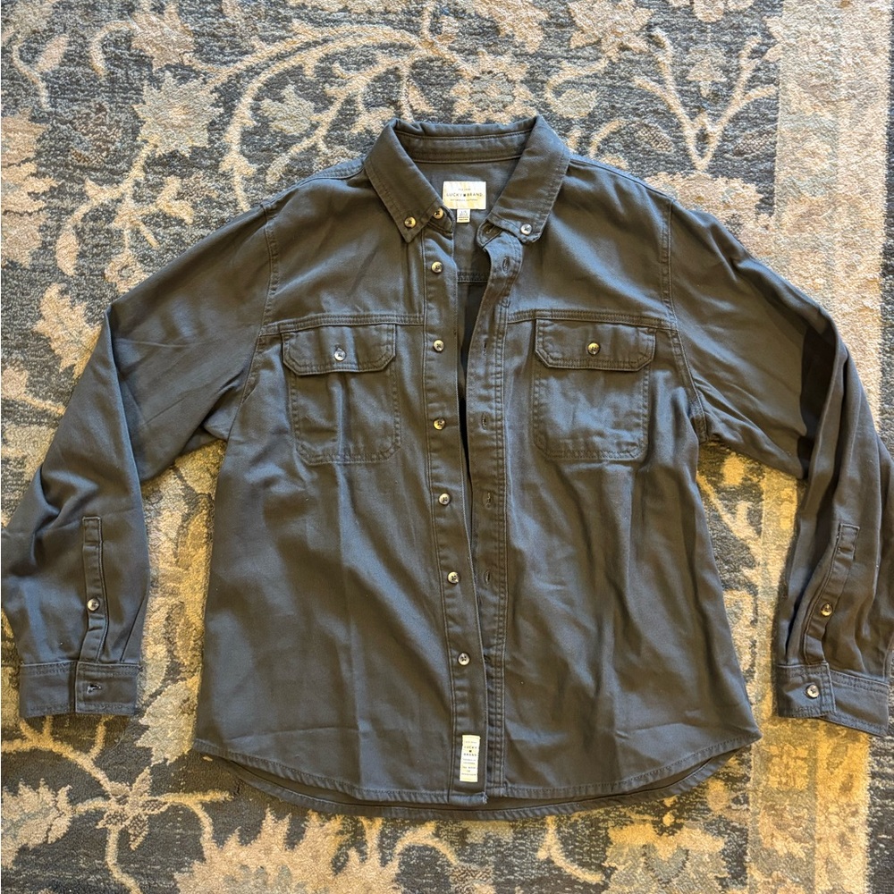 Lucky Brand Charcoal Button-Down Shirt